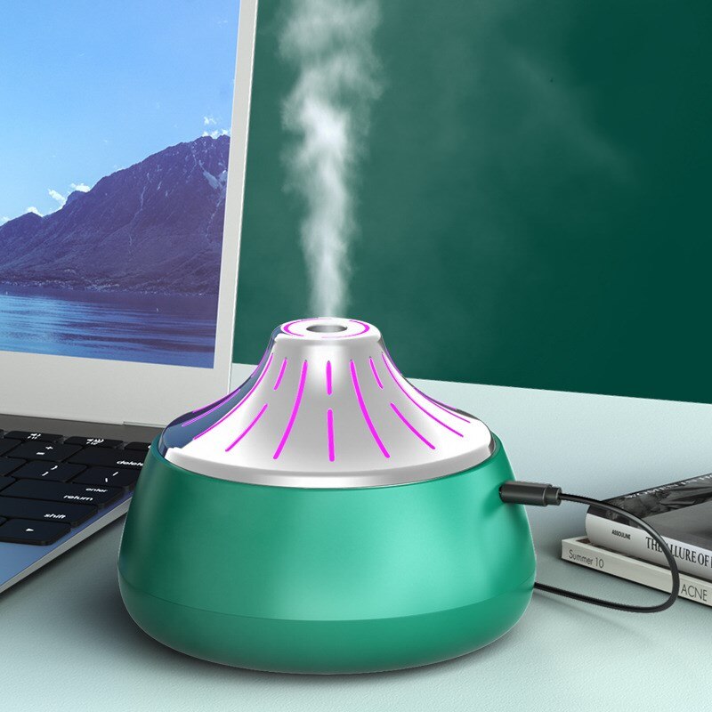 Mini Ultrasonic Air Humidifier Aroma Essential Oil Diffuser for Home Office USB Fogger Mist Maker with LED Night Lamp