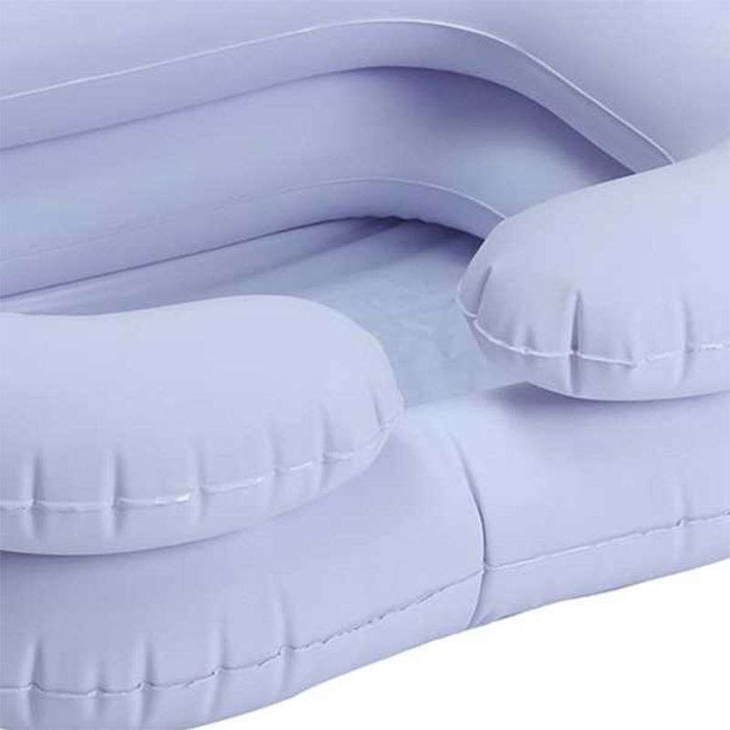 Inflatable Shampoo Basin for the Disabled Elderly Portable Hair Washing Basin Drain Tube Bed Rest Nursing Aid Sink Including Air