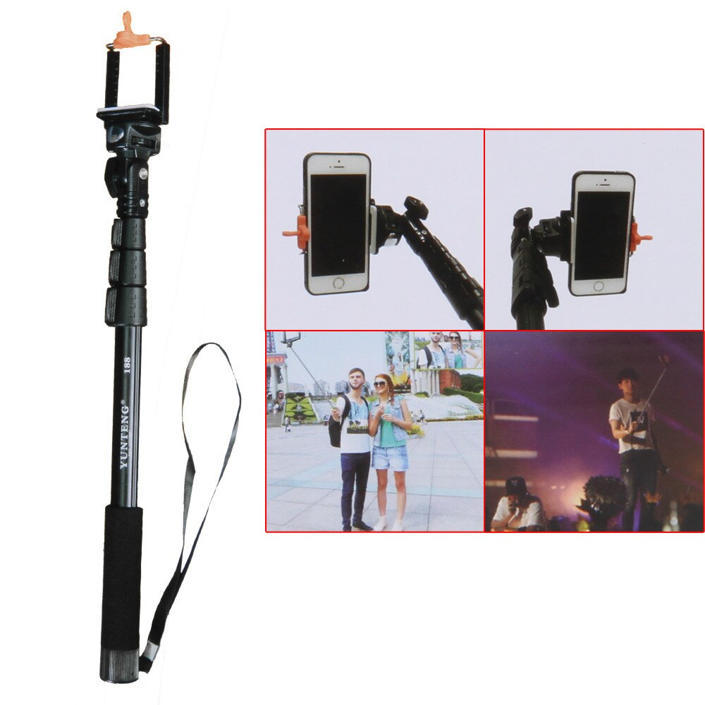 Originele Yunteng 188 Alle Digitale SLR DSLR Camera Smartphone Mobiele Telefoons Draagbare Uitschuifbare Handheld Telescopische Monopod