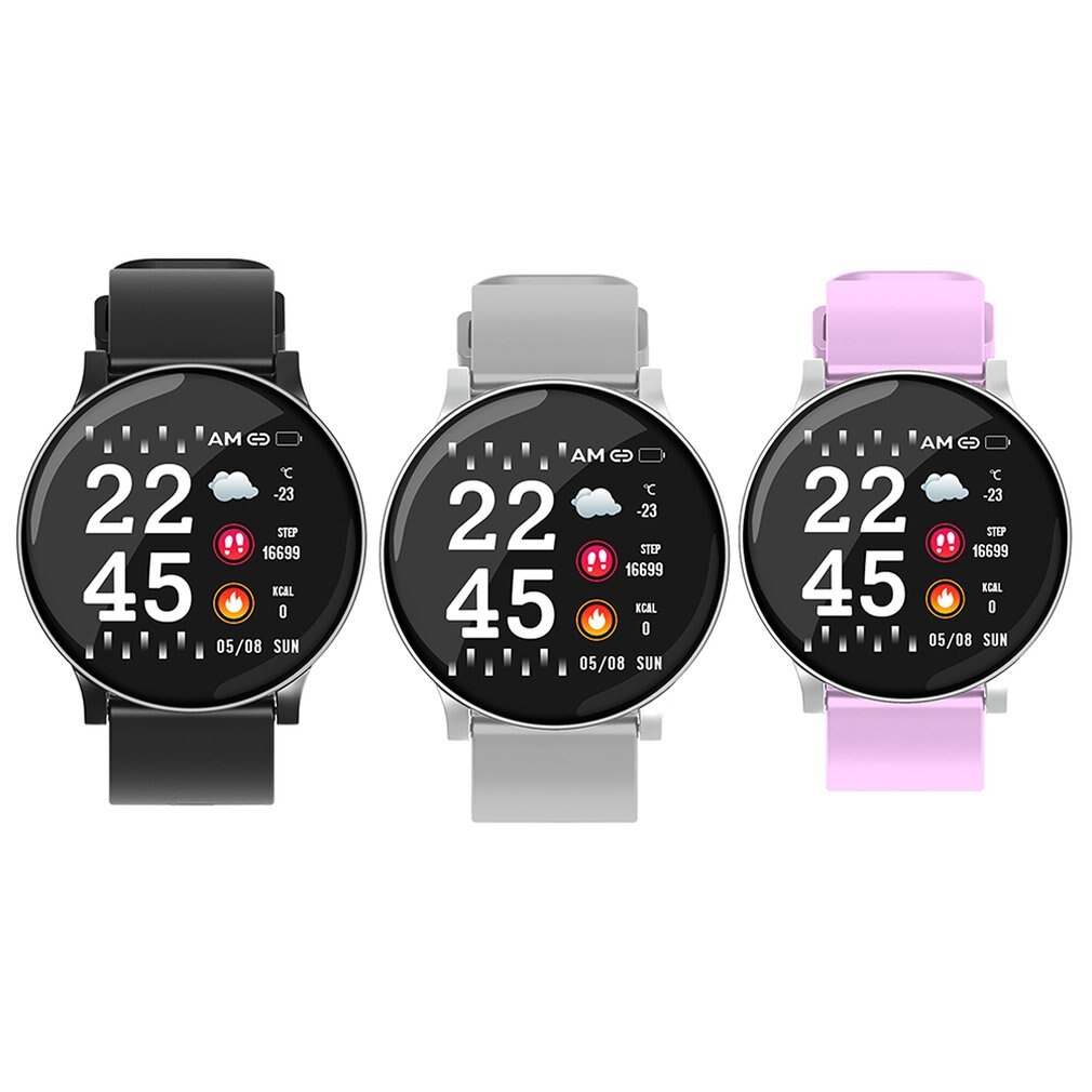 Smart Horloge W8 Ronde Screen Gezondheid Monitoring Informatie Aanwijzingen Multifunctionele Mannen En Vrouwen Sport Armband