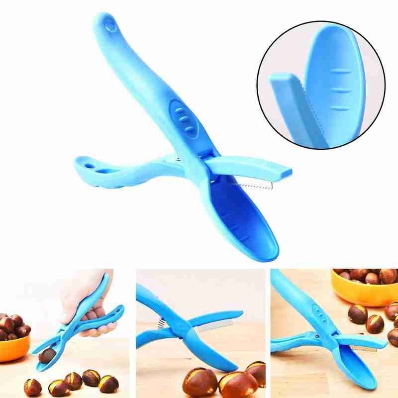 Chestnut Clip Stainless Steel Chestnut Cutter Practical Pecan Nut Sheller Walnut Pliers Clamp Gadget Kitchen Tool