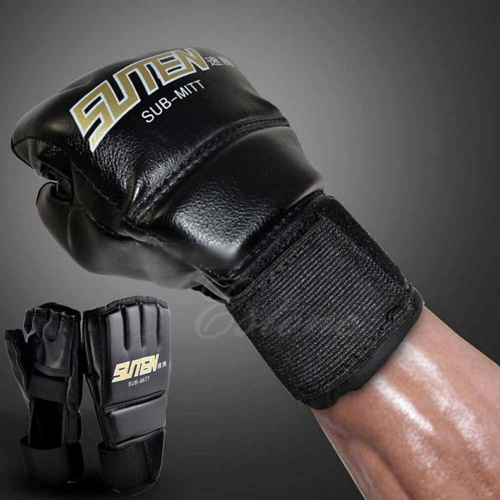 FIVING Gants MMA Open Palm Sparring Grappling - Mitaines Arts Martiaux Hommes Et Femmes, Cuir Maya Hide