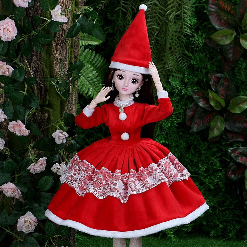 Moda lalka 60cm moda dziewczyna lalki duże oryginalne ręcznie 1/3 lalka pełny zestaw 18 łączona lalka dziewczyny zabawki dla dzieci dzieci prezent: Czekolada / z pudełkiem