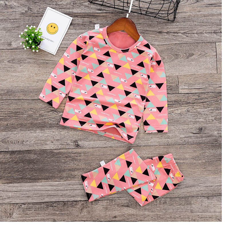 Automne hiver enfants costume Lycra à manches longues pull bébé sous-vêtements maison vêtements de nuit vêtement de nuit pour enfants: H / 100