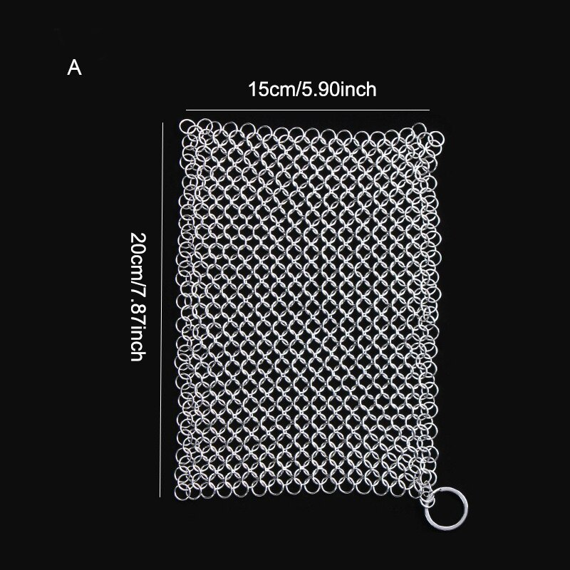 Housewares Kitchenware Clean Chain Mail Armor Kichen Chainmail Cleaning Housework Wire Cleaning Ball Tools Accessories: A