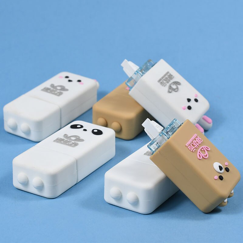 Ruban Correcteur Blanc Portable Avec Capuchons - Alternative Au Liquide - Pour école, Bureau Et Maison