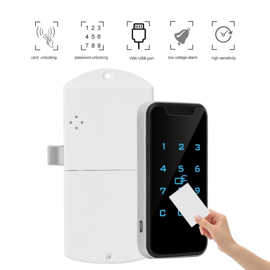 953M1 Touch Keypad Zinc Alloy Smart Digital Wardrobes Password Electronic Lock for Lock Drawers Wardrobes Offic Cabinet