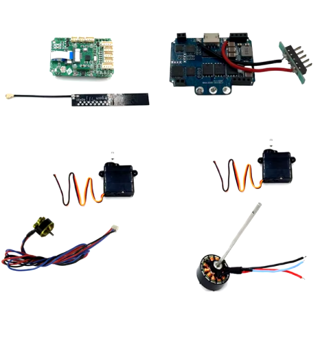 YXZNRC F07 1:34 UH-1 HUEY Helicopter Parts Body Spindle Main Board Paddles
