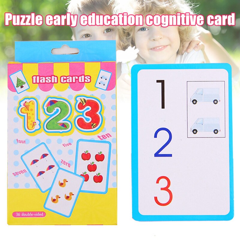 Baby børn kortspil legetøjsnumre engelske bogstaver anerkendelse intelligent træning uddannelsesmæssig