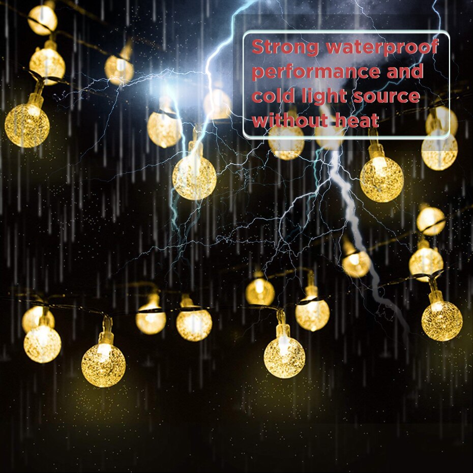 30/50/100/200 LEDs Fairy Lights Solar Powered Warm White/White/RGB Waterproof Outdoor Garden Decoration Solar Led String Light