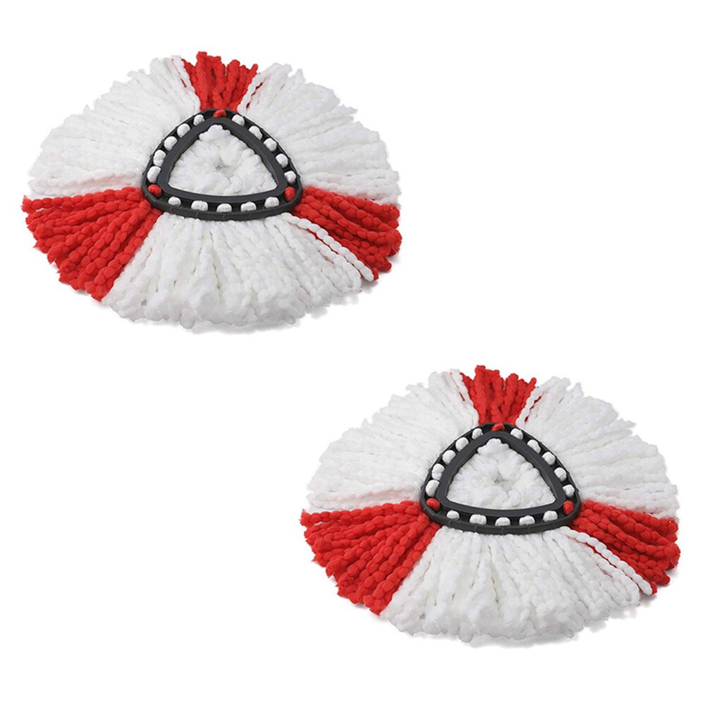 4PCS Microfiber Mop Refill Replacement Heads For Vileda EasyWring Spin Mops For O-cedar 360 Rotating Floor Mop Spare Parts: 2PCS