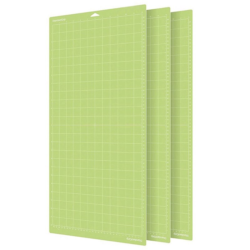 3 Pcs PVC Cutting Mat Grid Cutting Mat Cutting Plotter Special Pad for Cricut Maker 3/Explore 3/Air 2: Green