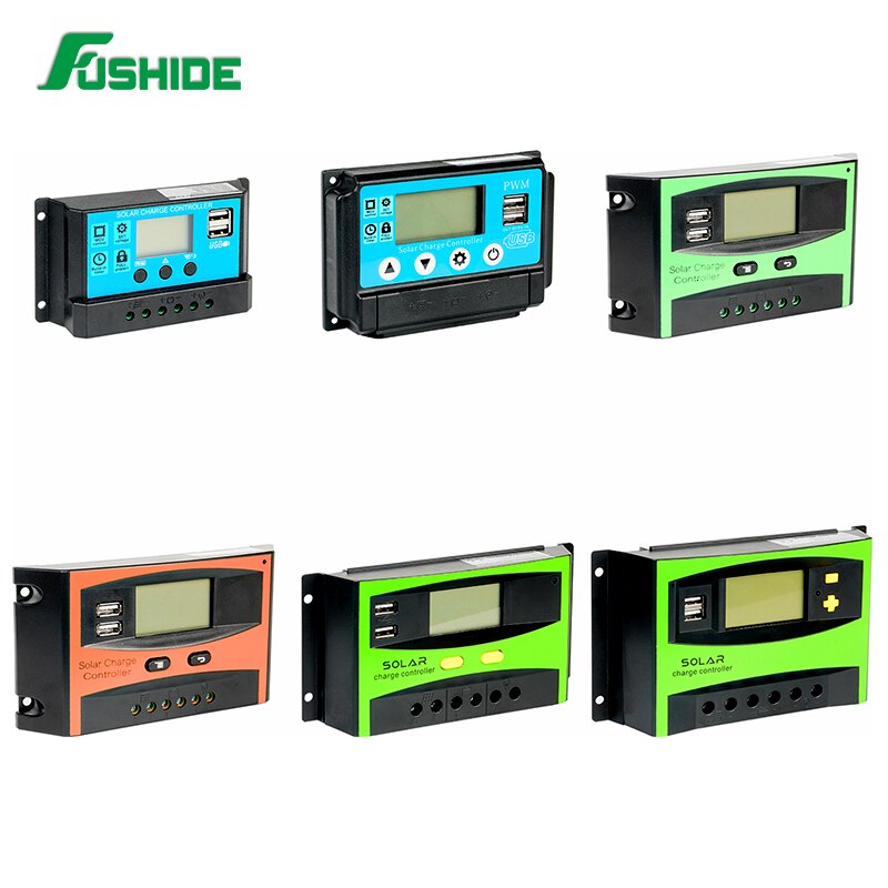 PWM 40A solar panel charge controller three charging home power system