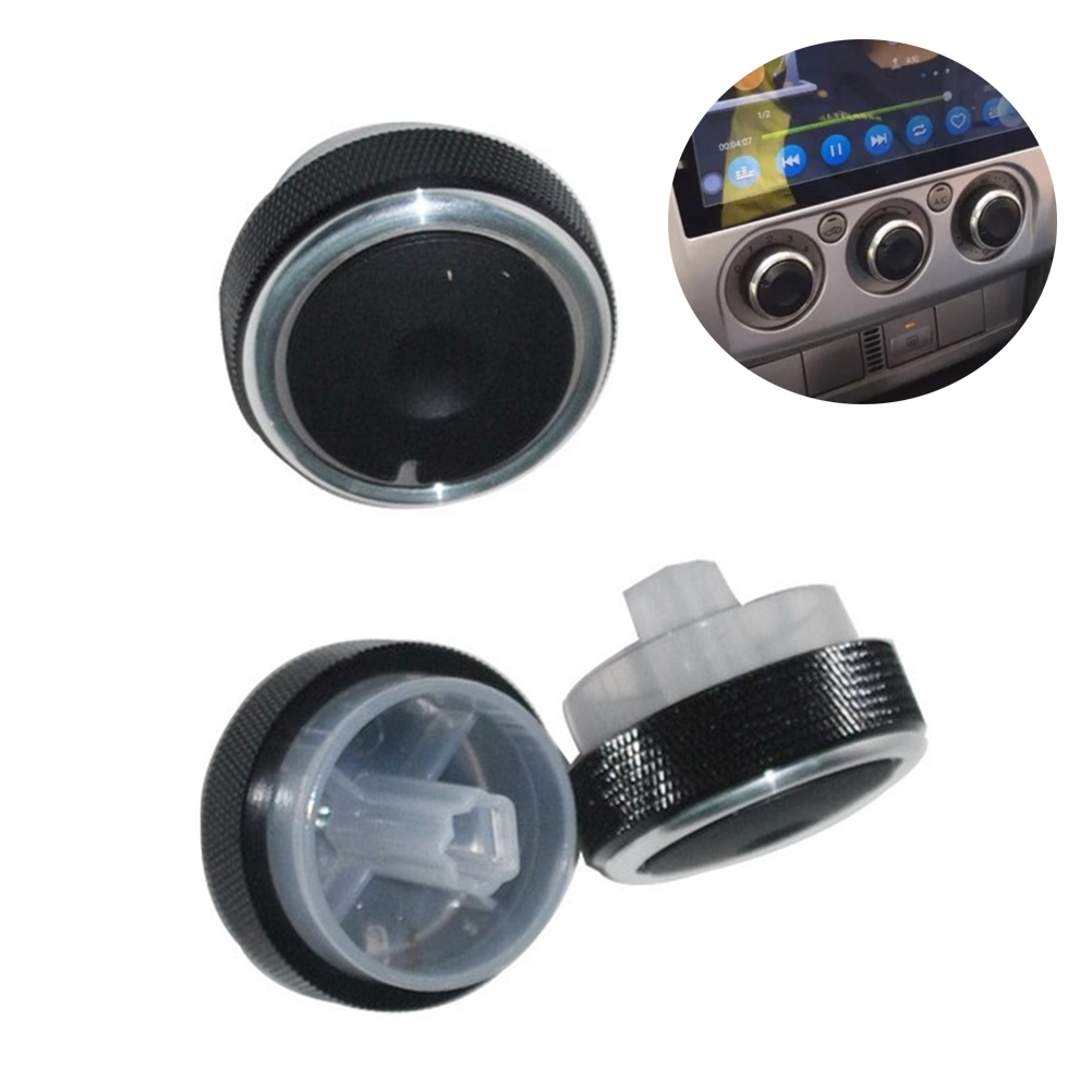 3pcs Air Conditioning Control Switch AC Knob Fit for Ford Focus 2 3 (Black)