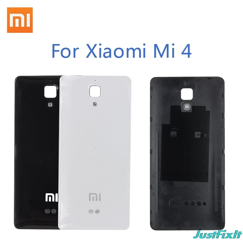 Originele Batterij Cover Voor Xiao Mi Mi 4 Terug Glas Cover Back Door Vervanging Voor Mi 4 Batterij Cover Case