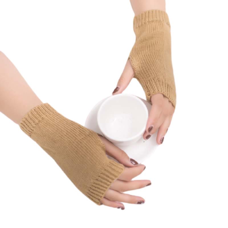 1 Paar Winter Gebreide Handschoenen Vrouwelijke Vingerloze Handschoenen Zonder Vingers Vrouwen Kasjmier Warme Winter Handschoenen Hand Pols Warmer: 12