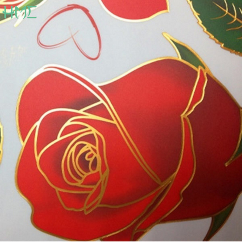 120x75cm Red Rose Wall Stickers Vinyl Wall Stickers Home Living Room Bedroom Hotel Office Decoration Wall Stickers