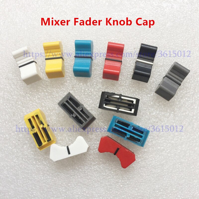 18pcs/lot bore19mm Straight Slide Potentiometer Push Button Mixer Fader Knob Cap For Yamaha Allen & Heath Soundcraft