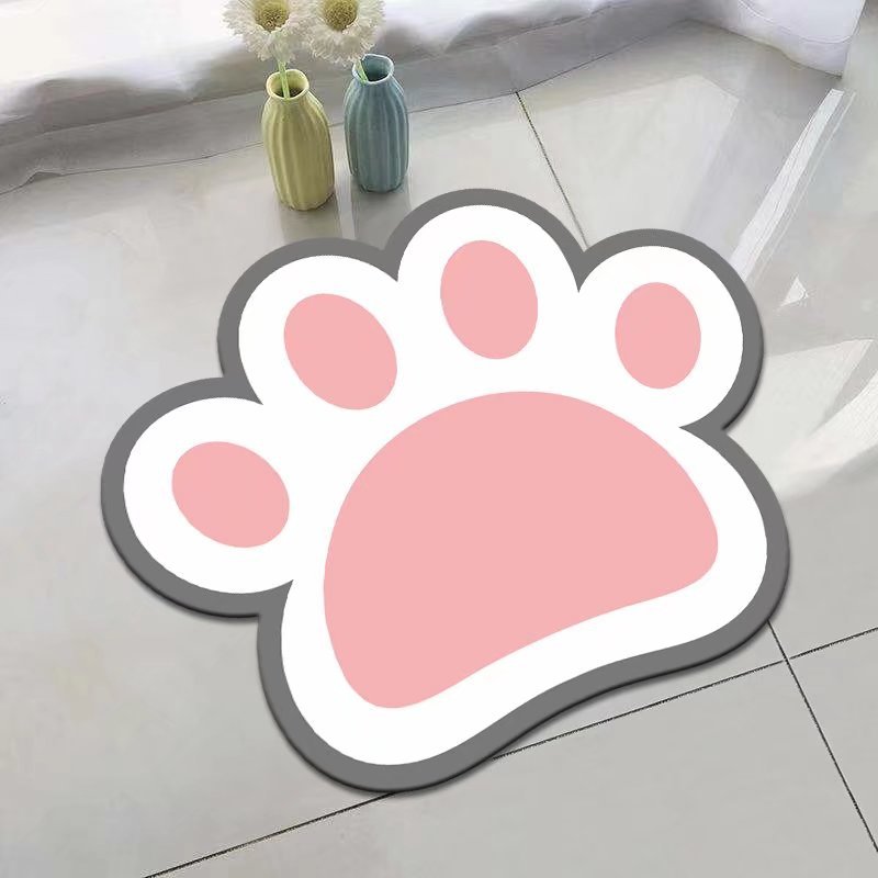 Panda Cartoon Hond Patroon Zachte Kussen Badmat Quick Dry Super Absorberende Non-Slip Badkamer Tapijt Diatomeeën Modder Tapijten waterdicht