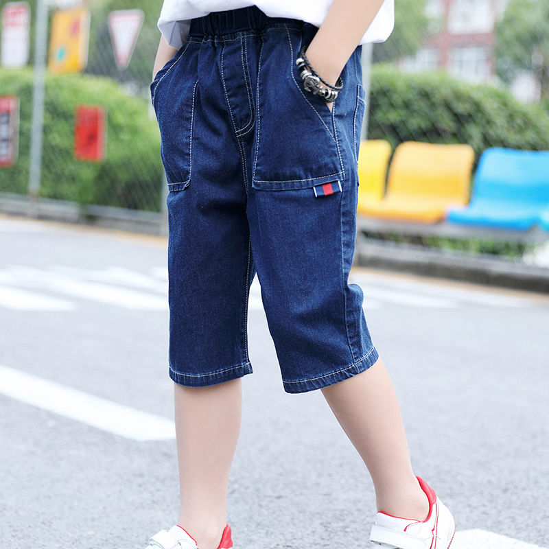 Denim Shorts for Kid Boys Jean Short Summer Casual Short Children Jean Pants for Boys Sport Pant Student Trousers for Teen