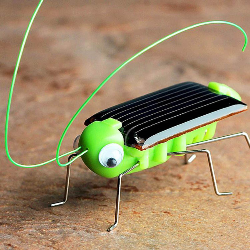 Solar grasshopper Educatieve Op Zonne-energie Grasshopper Robot Speelgoed nodig Gadget zonne-speelgoed Geen batterijen voor kids: Default Title