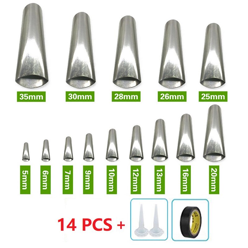 6In1 Silicone Caulking Finishing Sealant Grout Tool 14Pcs Caulk Nozzle Applicator Finisher Sealant Spreader Spatula Scraper Kit