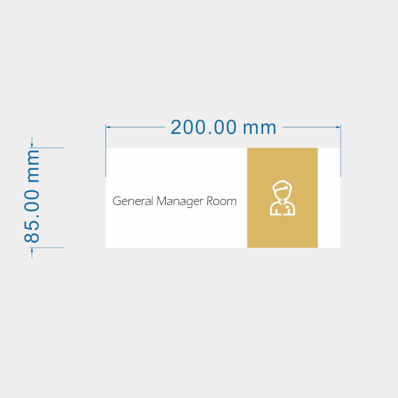 Room Sign Board: Manager Office
