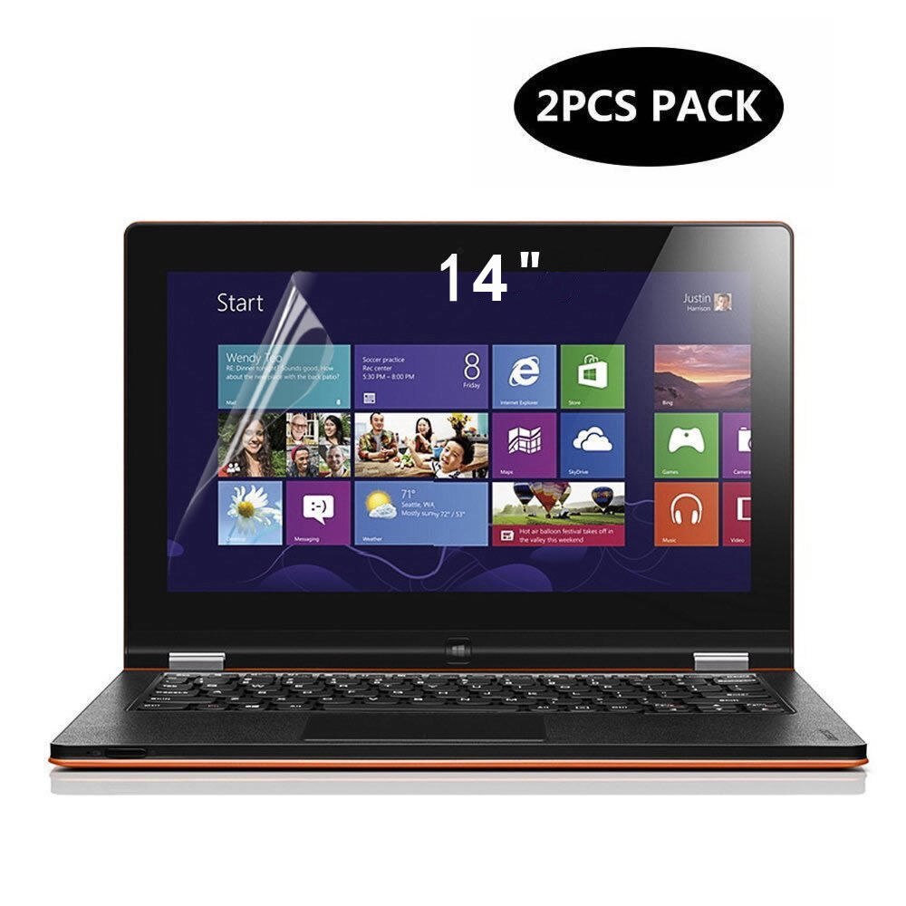 2PCS Anti-Glare Screen Protector Guard Cover Filter for 14.0" Toshiba Tecra X40 Thin Light Laptop