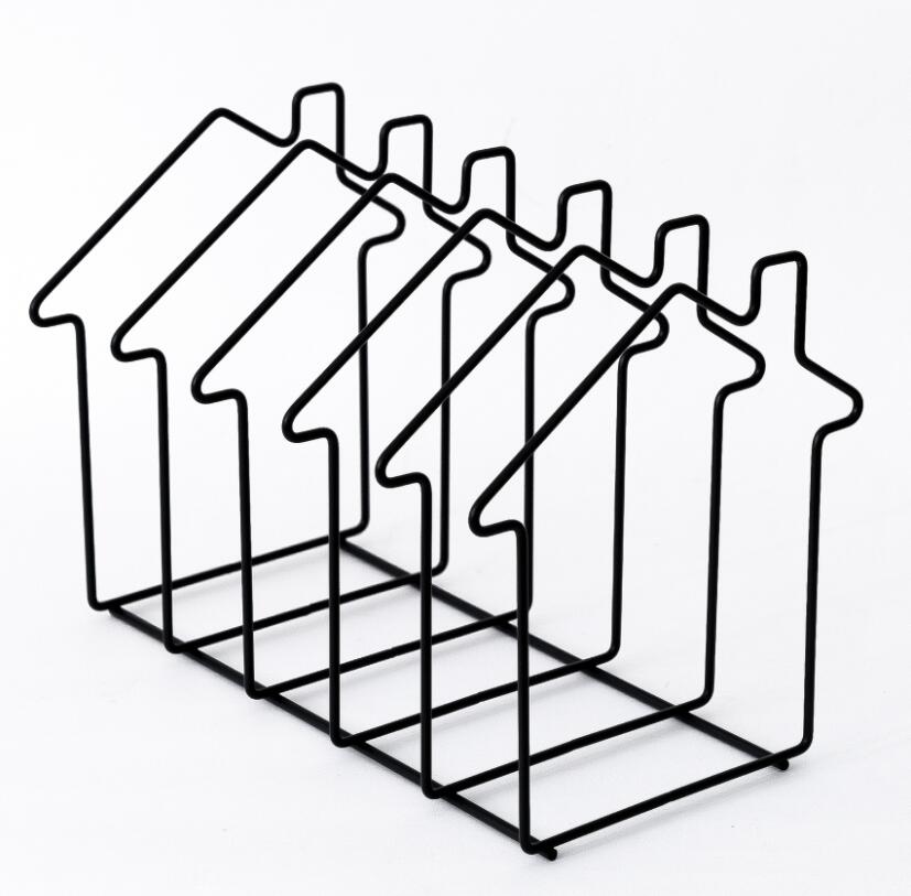 1 pcs Gold/Rose Gold H Shape Electroplated Bookend Desk Organizer Desktop Office Home Bookends Book Holder Black Book Stand: black