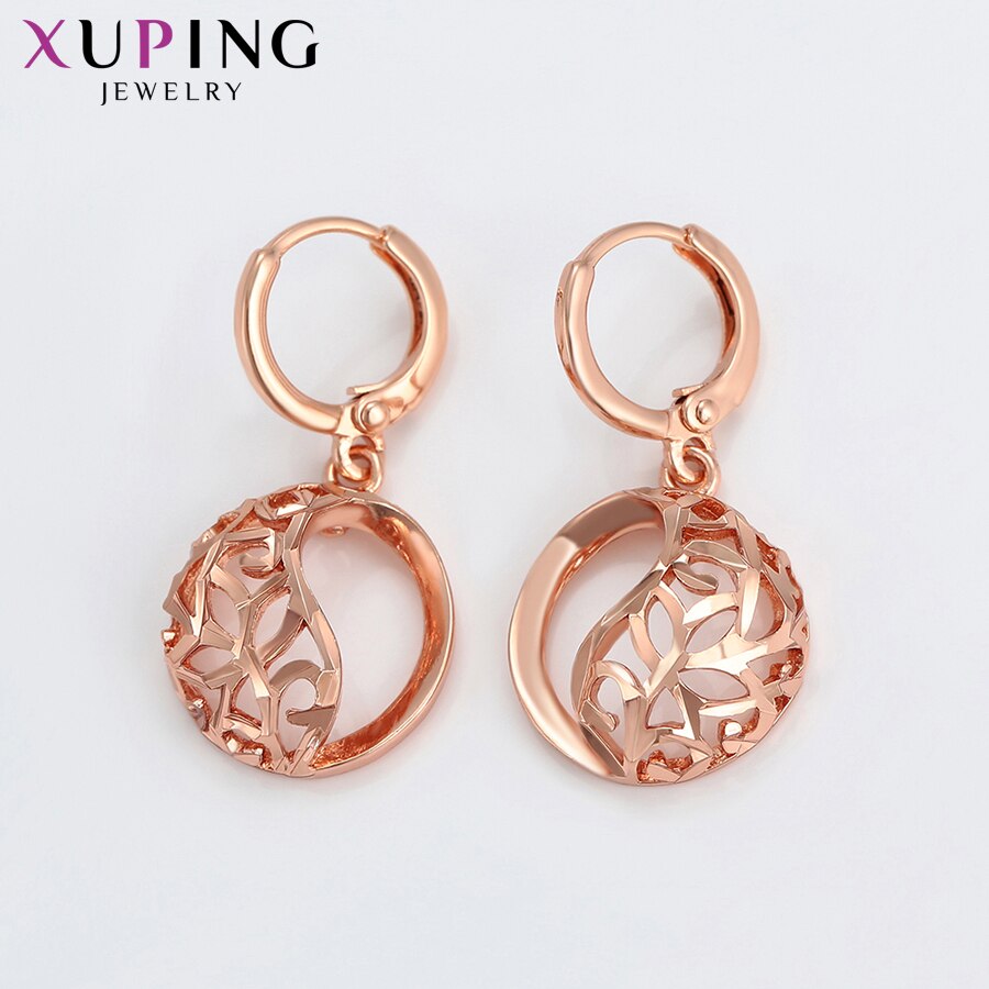 Xuping Colorful Jewelry Sets Delicate Women Sets Rose Gold Color Plated Essential Nice 65470