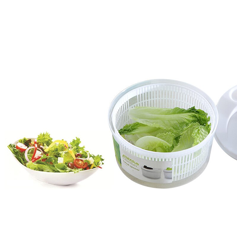 ZORASUN 2L Salad Spinners Vegetable Washer Wing Sa... Grandado