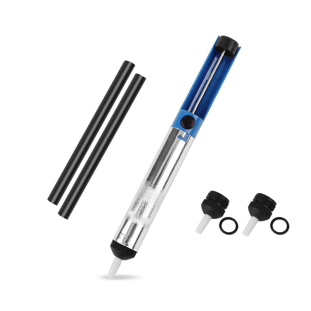 Soldering Iron Suction Pump Remover Solder Sucker Press Removal Pen Househole Work Tool with Replacement Nozzles: Type 2