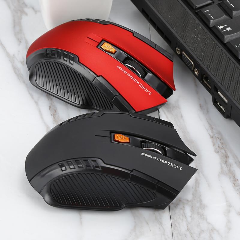 2 Colors 2.4GHz Wireless Mouse Gamer With USB Receiver Gaming Mouse Optical For PC Gaming Laptops Computer Peripherals