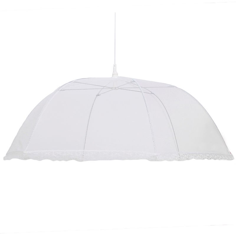 Mesh Food Cover Dish Umbrella Keep Out Flies Bugs Kitchen Detachable Dish Cover Collapsible Protector Cover