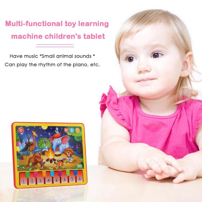 Early Education Multi-function Learning Machine ABS Multi-function Animal Performance Play Piano Children Music Learning Tablet