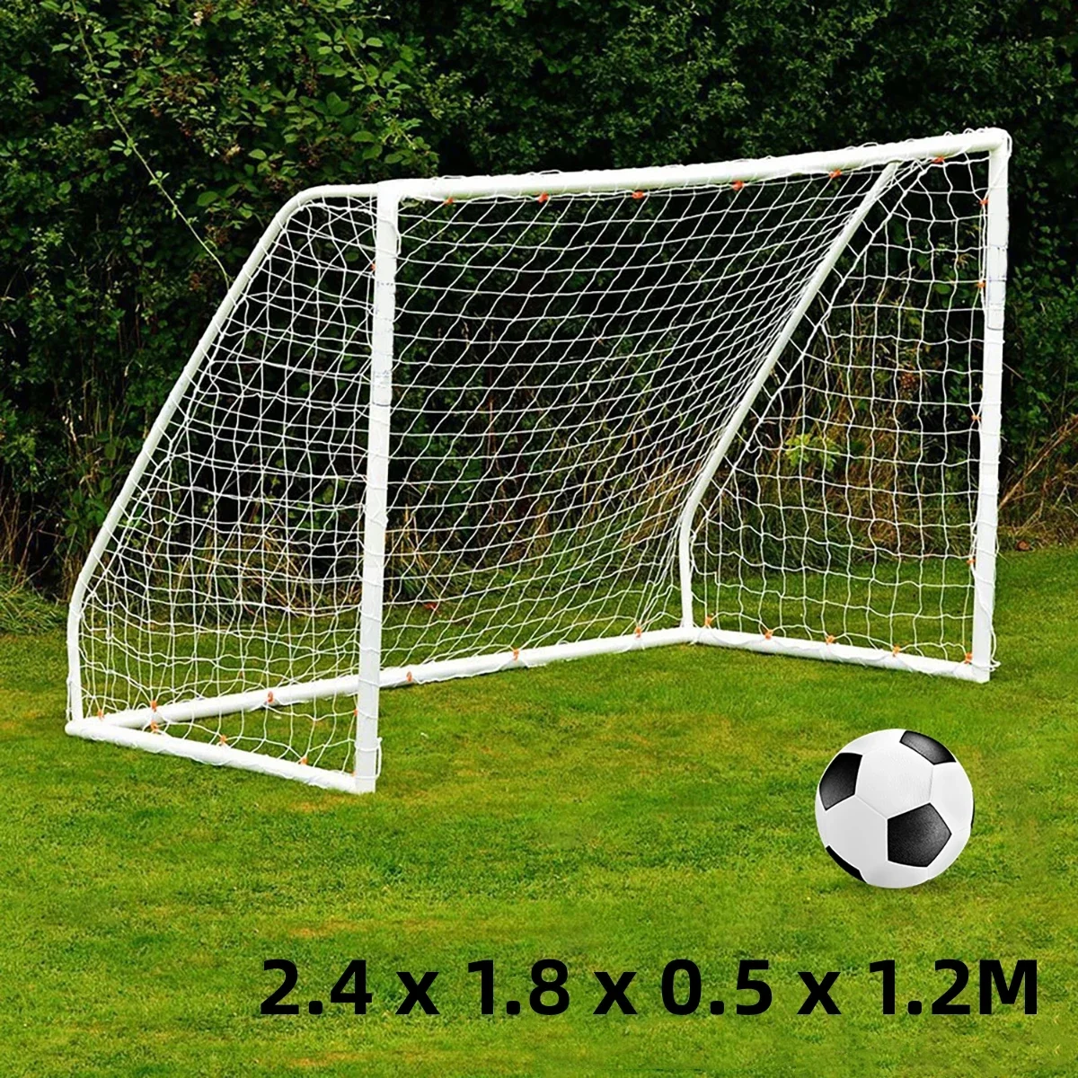 Full Size Football Net For Soccer Goal Post Junior Sports Training 1.8M X 1.2M ​2.4M X 1.8M ​​3.6M X 1.8M Football Net High Qual: Yellow
