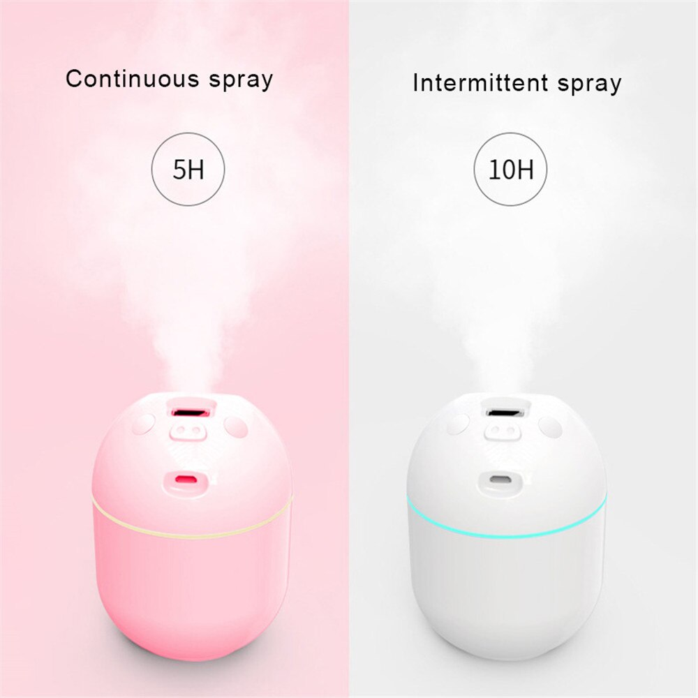 220ML Air Humidifier Aroma Essential Oil Diffuser Air Freash With LED Night Lamp For Home Car USB Fogger Mist Maker Face Steamer