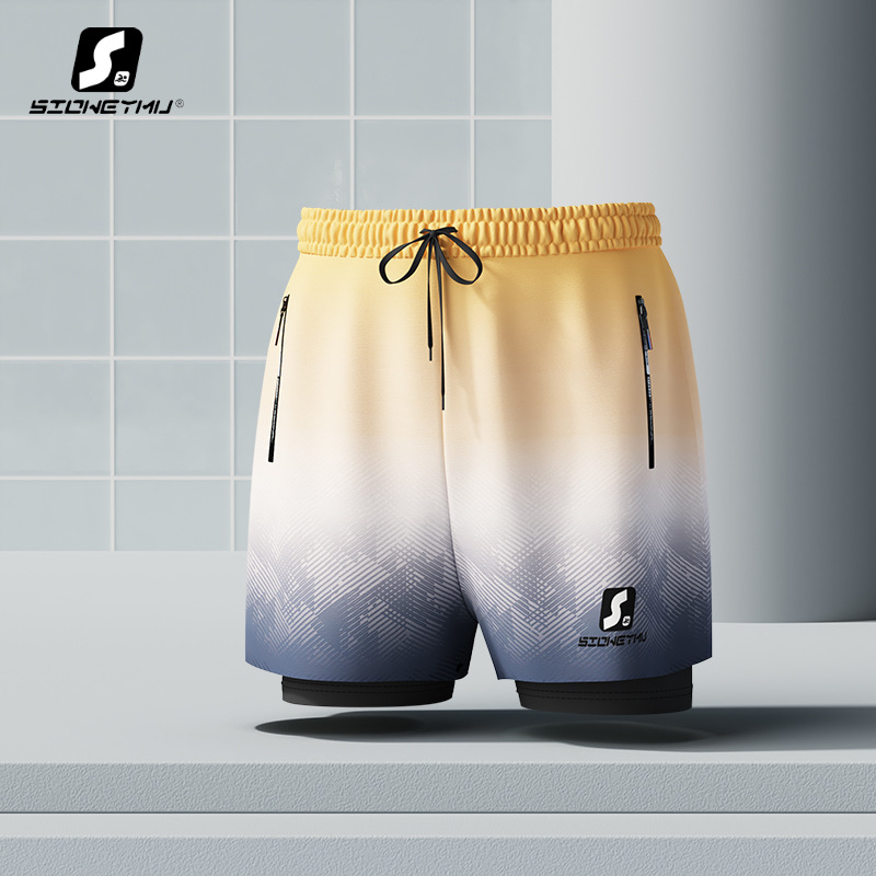 Neue Badehose Herren Anti-Peinlichkeit Erwachsene Schnell trocknende Badeanzüge Große, schnell trocknende Spring Schwimmsets: XXL / Lavendel