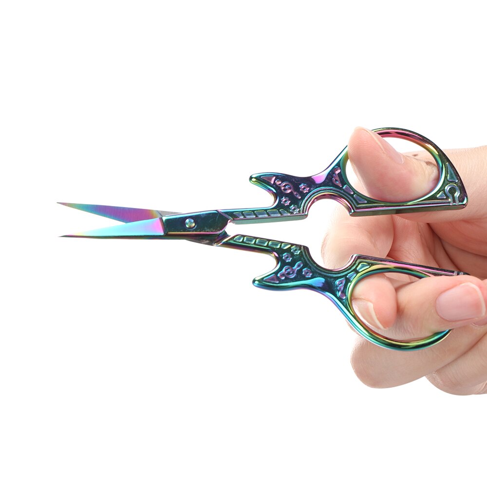 1Pcs Vintage Gitaar Vorm Borduren Tailor Naaien Schaar Antieke Fijne Steek Stof Cutter Trim Shear Kantoorbenodigdheden Tool