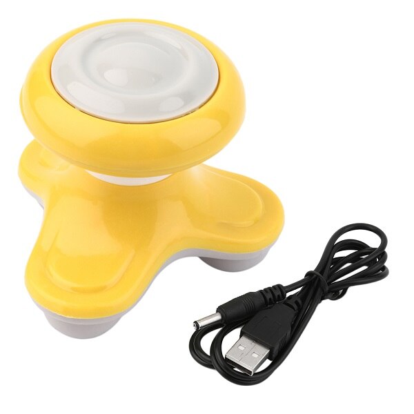 Mini Electric Handled Wave Vibrating Massager USB Battery Full Body Head Neck Back Massage Ultra-compact Lightweight Portable