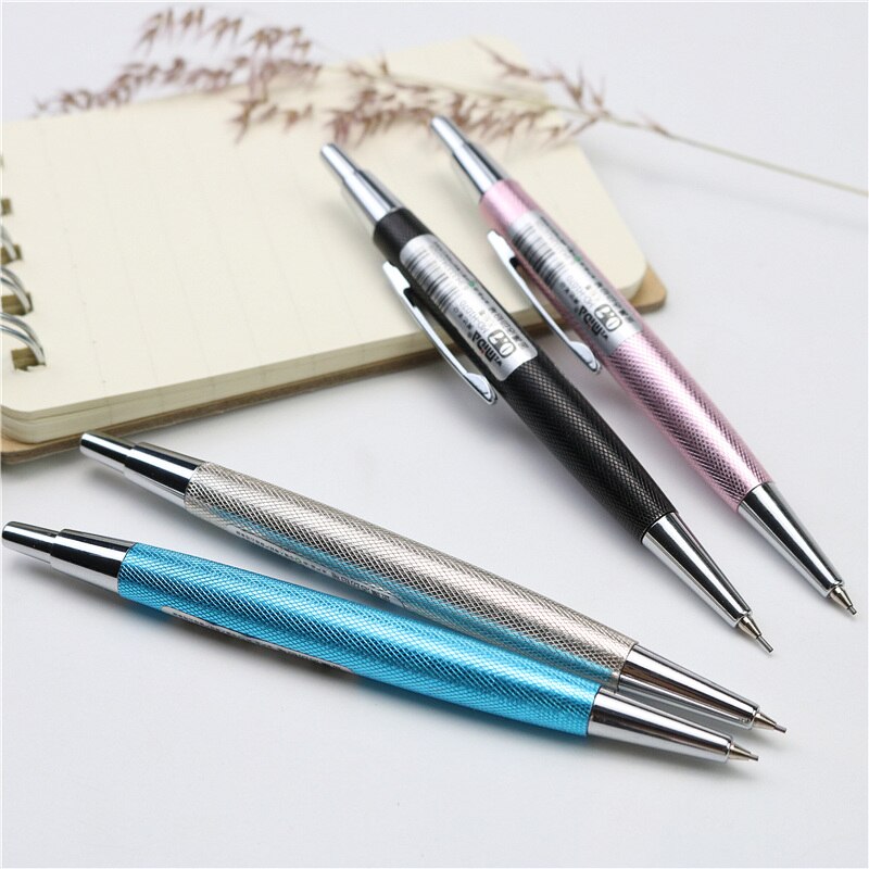 Mini Portable Metal Mechanical Pencil Cute Student Drawing 0.5/0.7mm Short Pocket Pencil Work