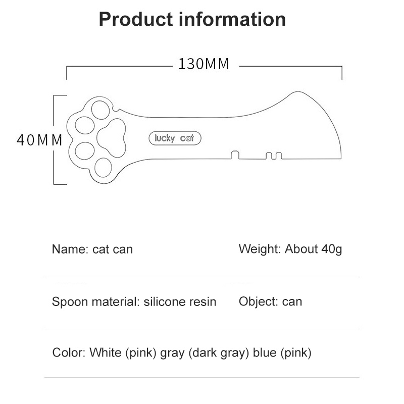 Multifunktionel kæledyr dåse ske krukkeåbner hvalp fodring blanding våd tør ske kat hund tilbehør foderautomat skovl kæledyr bordservice