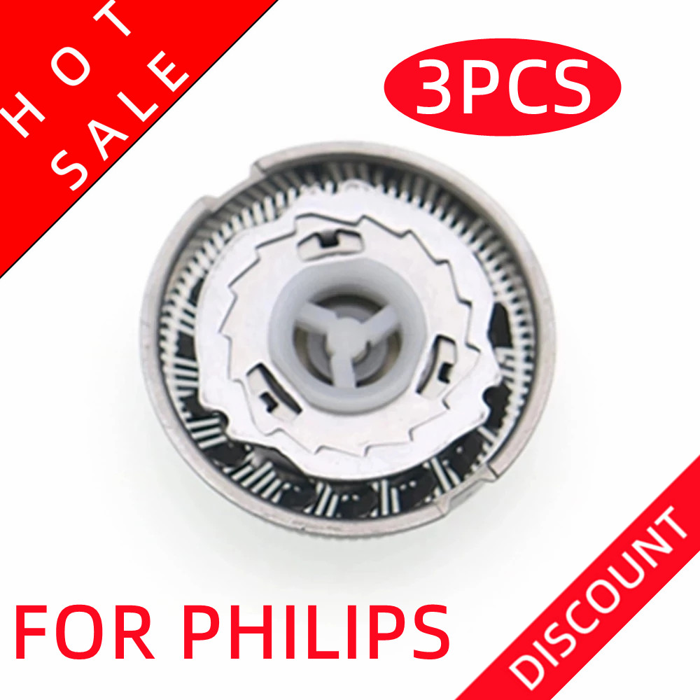 3pcs Replacement Shaver Head for HQ56 HQ55 HQ4+ HQ3 HQ6405 HQ442 HQ300 HQ916 HQ4405 HQ4406 HQ4407 HQ4411 HQ5812 HQ5813 HQ5817