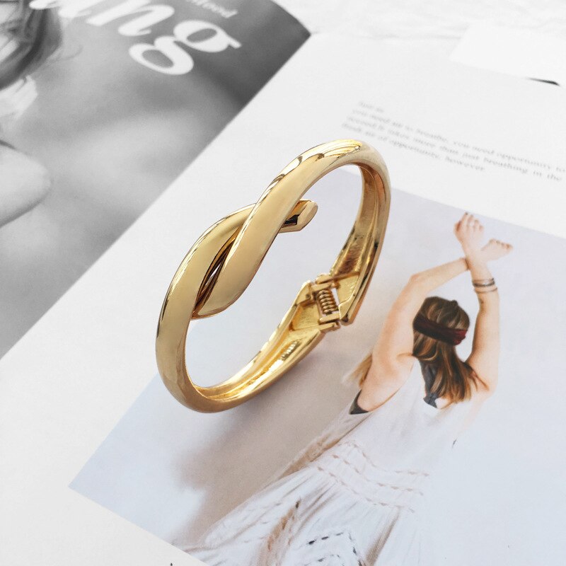 Brazalete Punk de estilo Simple para mujer, brazaletes, joyería de , accesorios de joyería, estilo bohemio, clásico