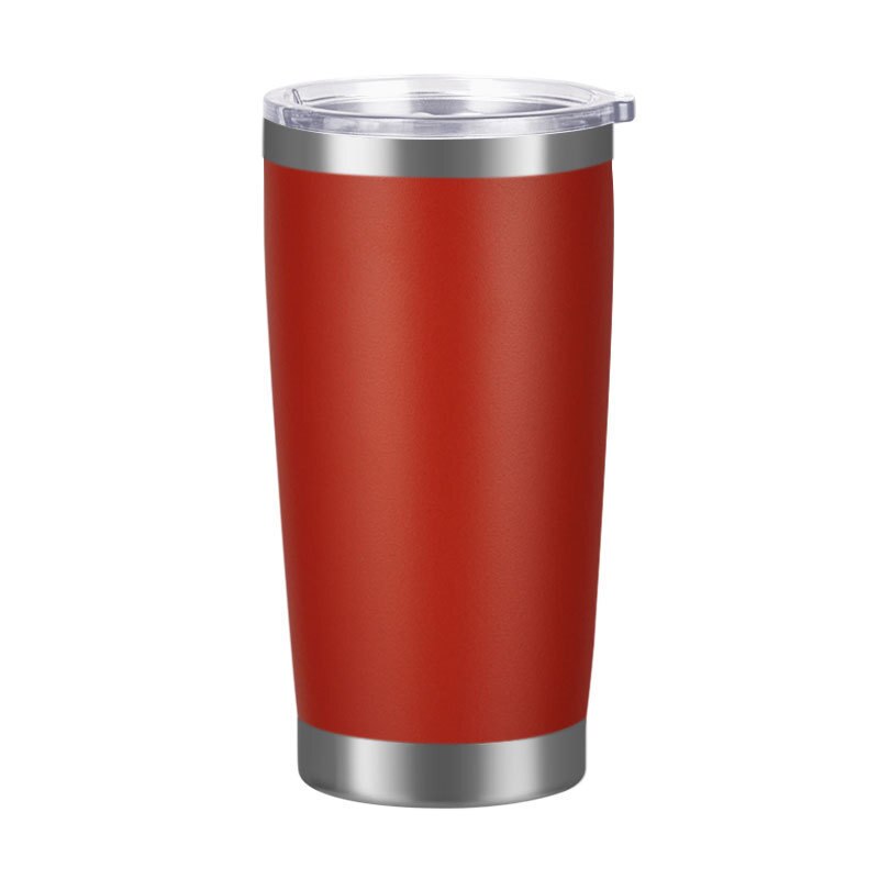 20oz Thermal Cups for Cold Beer Leakproof Thermal mug Stainless Steel Water Bottle Keep Water Coffee Drinkware: red