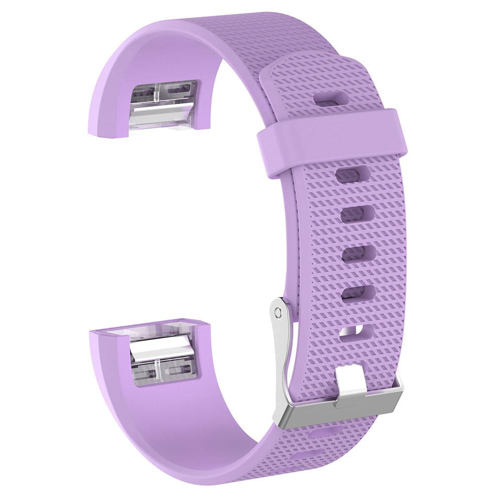 ALLOYSEED Soft Silicone Color Smart Watch Bracelet Band For Fitbit Charge 2 Replacement Wristband Watch Strap For Fitbit Charge2: Purple