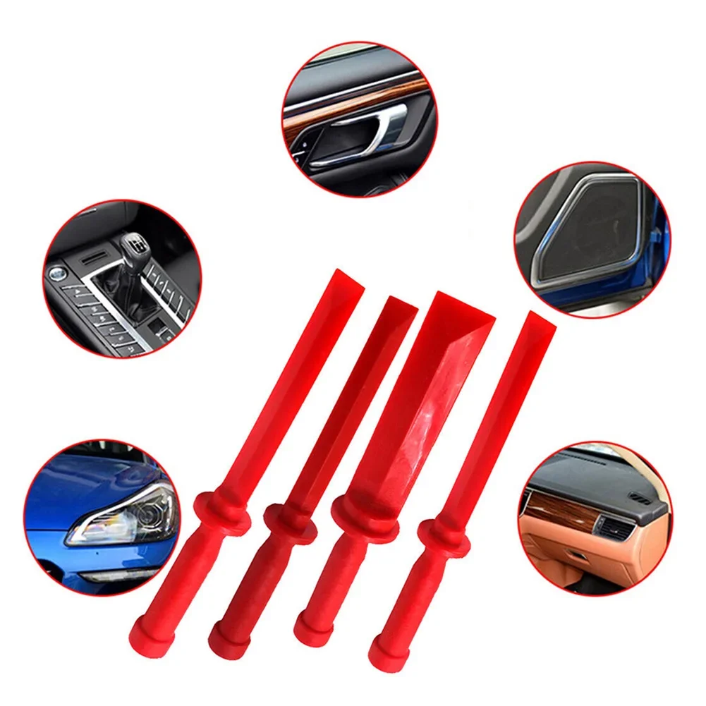 Juego de raspador de cincel de plástico para coche, removedor de adhesivo manual, herramientas de reparación de cuchillas de vidrio para carrocería, palanca ABS, 4 Uds.