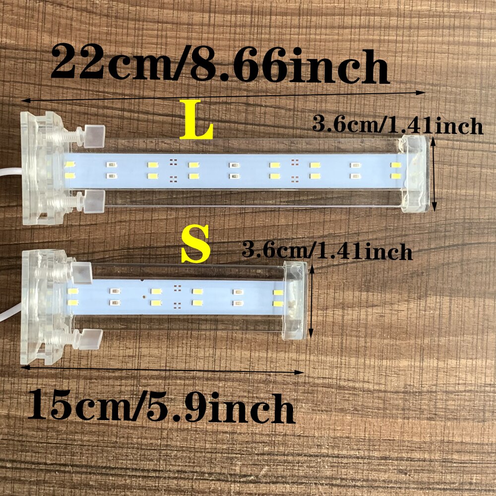 Ultra Dunne Led Aquarium Lamp Fish Tank Plant Groei Verlichting Fish Tank Waterdicht Clip Lamp Gras Tank Water Plant Lamp seeyea