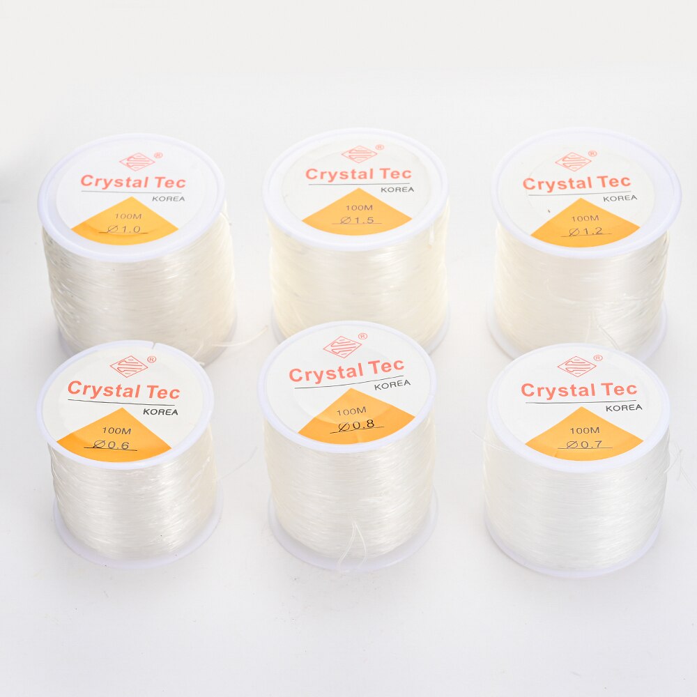 0.5-1.5mm Elastic Cord String Transparent Elastic Thread For Jewelry Making Diy Bracelet Necklace Beaded Accessories