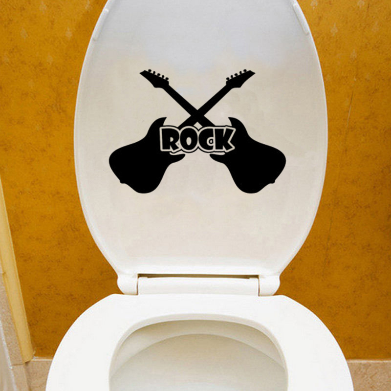 Toilet toilet badeværelse sjove aftagelige vinyl vægklistermærker overføringsbilleder indretning kunst badeværelse regler badekar indretning applikation  jg2513